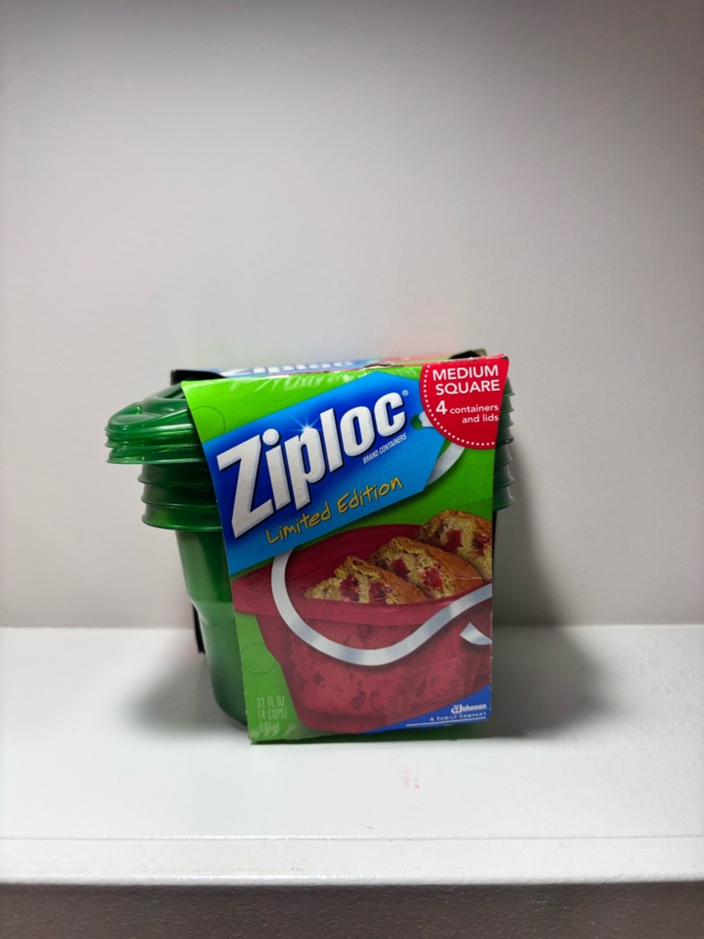 Ziploc Green Limited Edition Medium Square Food Storage Set - 4 Units
